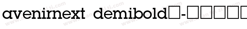 avenirnext demibold字字体转换